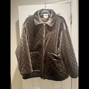 I am Gia, Large quilted coat.